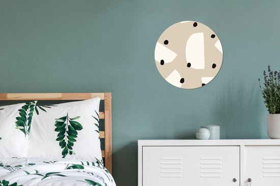 WallCircle - Stickers muraux - Cercle de papier peint - Pastel - Abstrait - Design - ⌀ 30 cm - Cercle mural - Autocollant - Autocollant papier peint rond