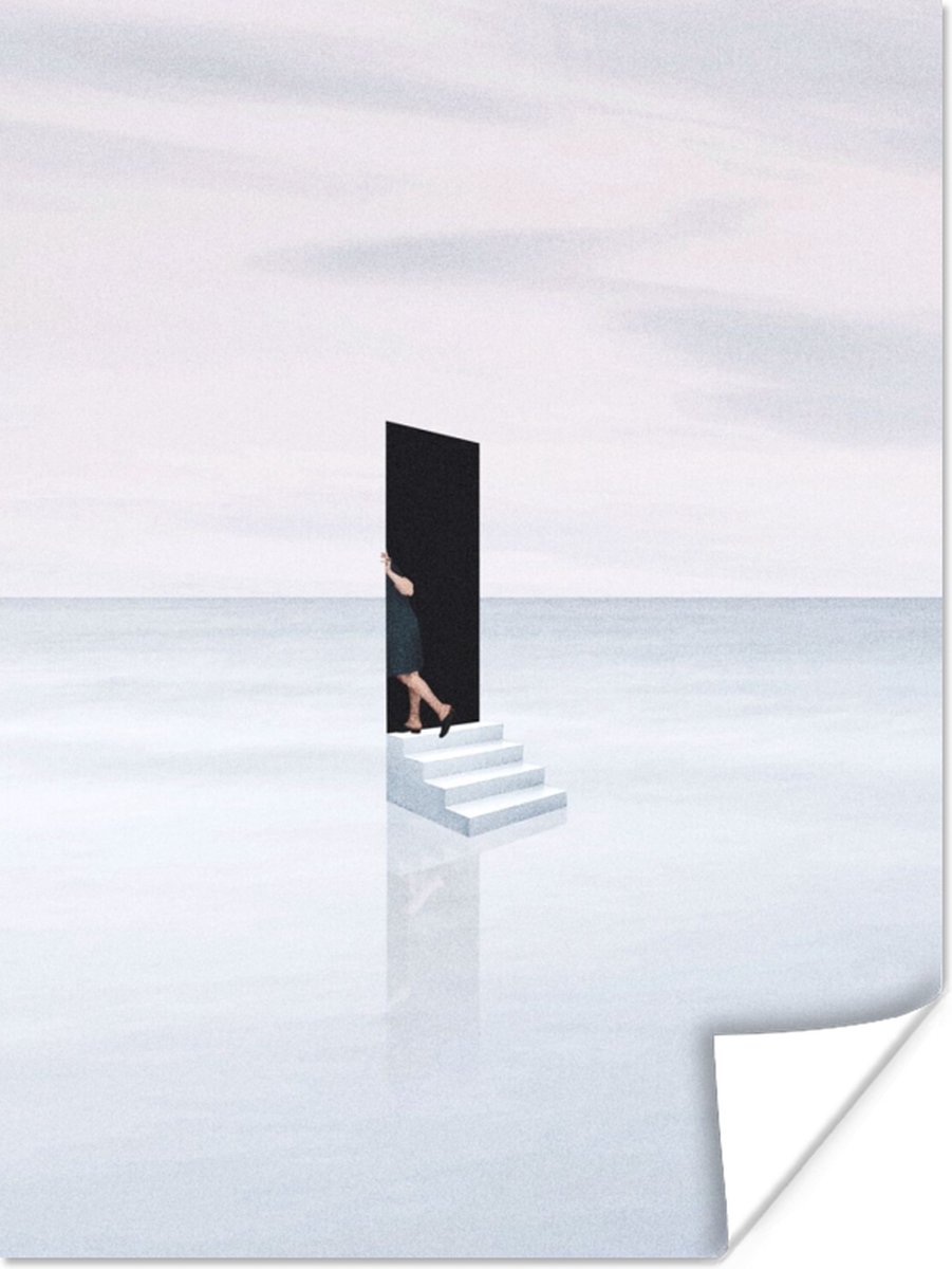 Vrouw - Trap - Abstract - Deur