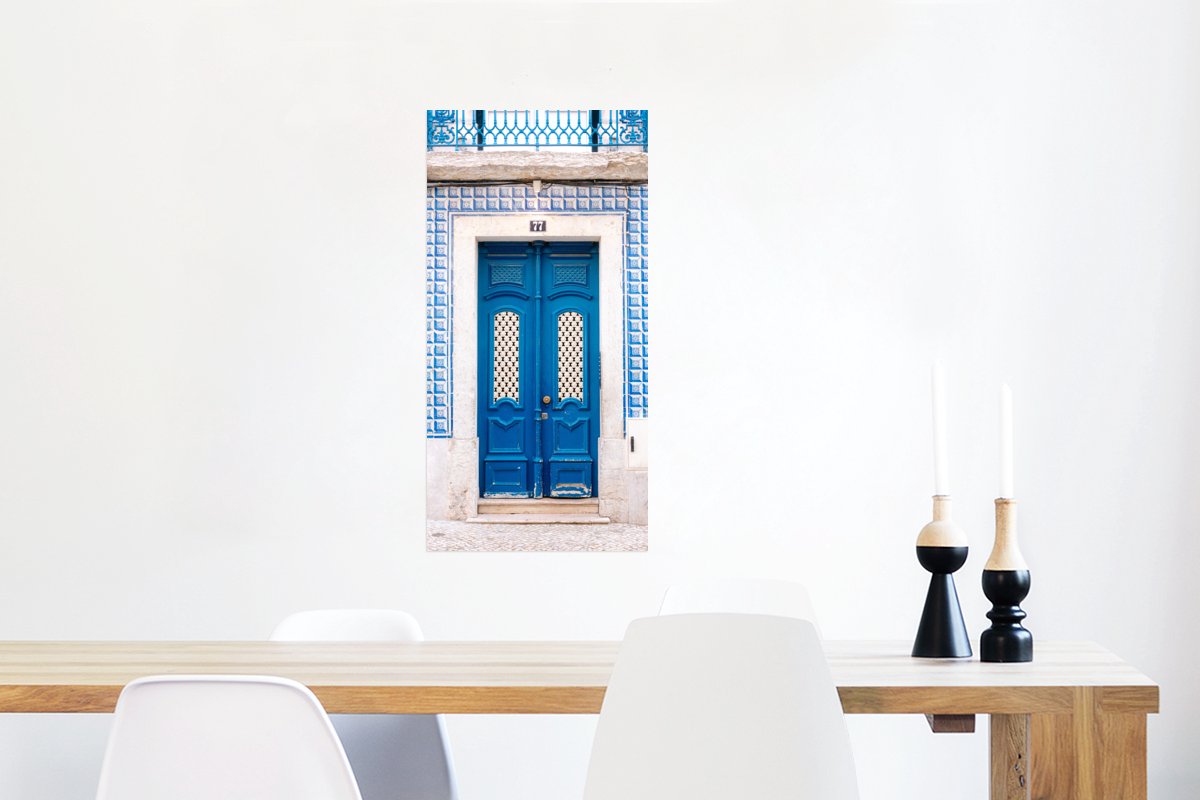 Blauw - Deur - Hout - Architectuur