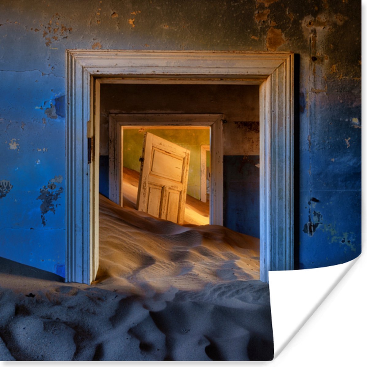 Zand - Blauw - Deur - Architectuur