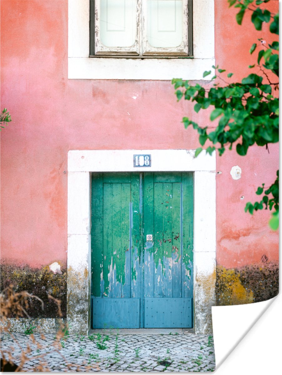 Deur - Groen - Roze - Verf