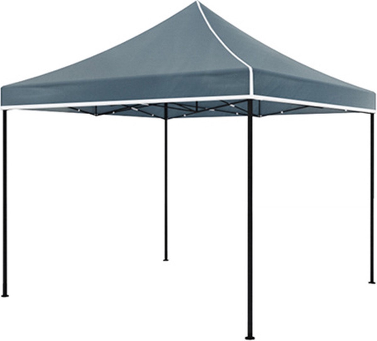 Easy up 3x3m grijs luxe zonder zijwanden partytent opvouwbaar