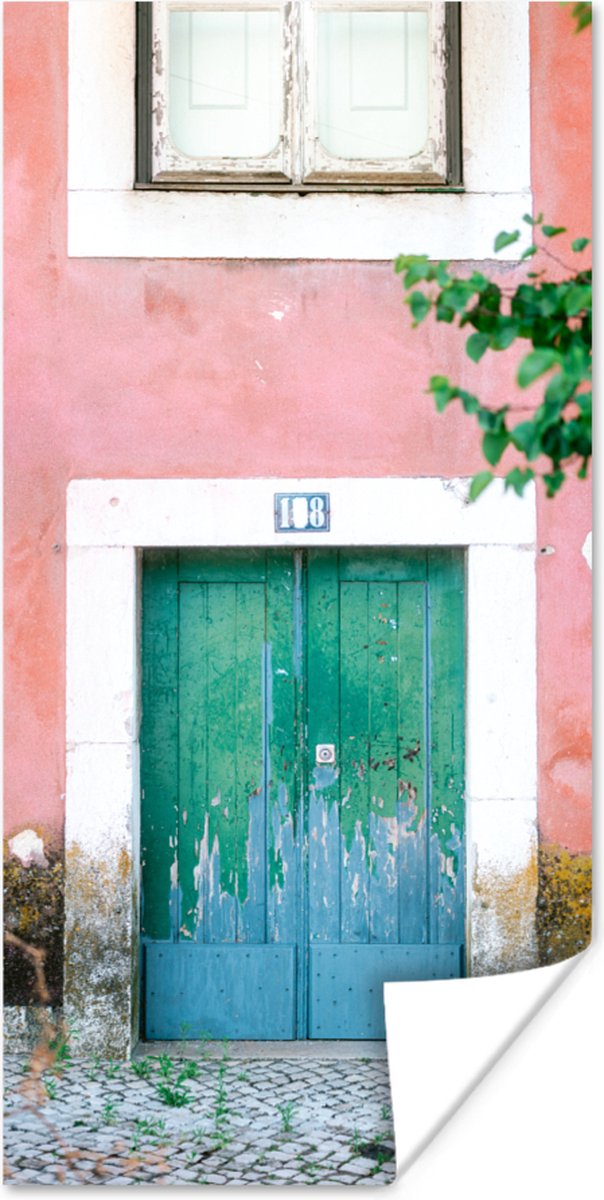 Deur - Groen - Roze - Verf