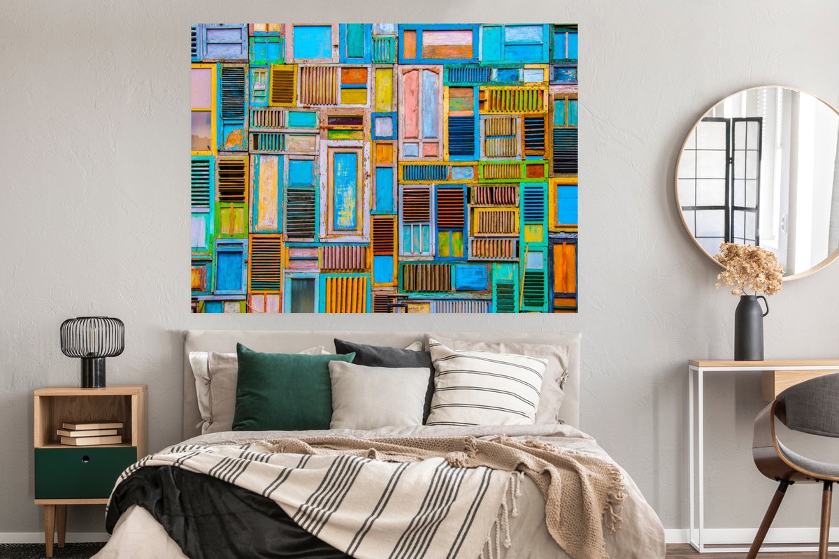 Deuren - Blauw - Abstract - Architectuur - Neon