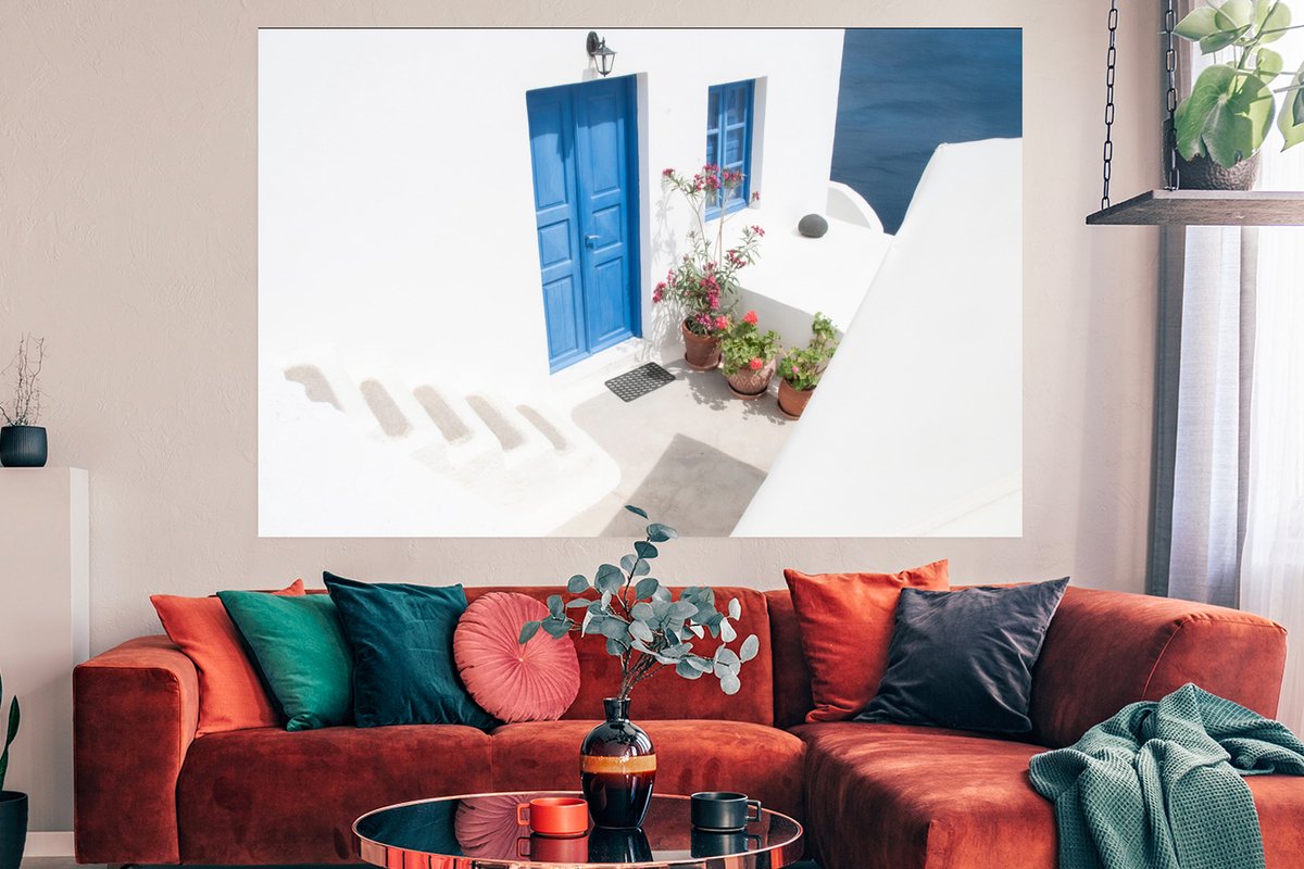 Architectuur - Blauw - Wit - Deur