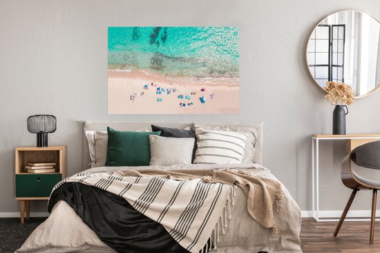 Mer - Plage - Été - Parasols - Blauw