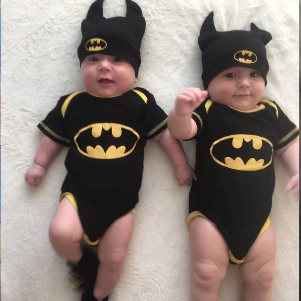 batman´s babies Baby Kleding set I Batman - 3-delig - 3-9 maanden | bol