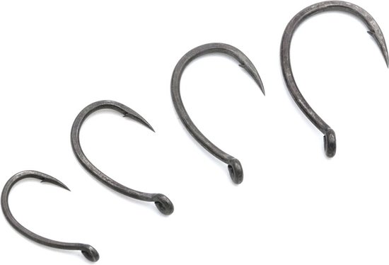 Korda Krank Chod Barbless - Haakmaat 4 - Bruin van Korda — afbeelding 4