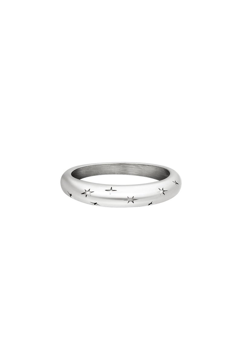 Ring Starry Sky Silver Stainless Steel-Moederdag cadeautje - cadeau voor haar - mama -yehwang- 18