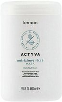 Kemon Actyva Nutrizione - Intensief hydraterend masker voor zeer droog haar 1000ml