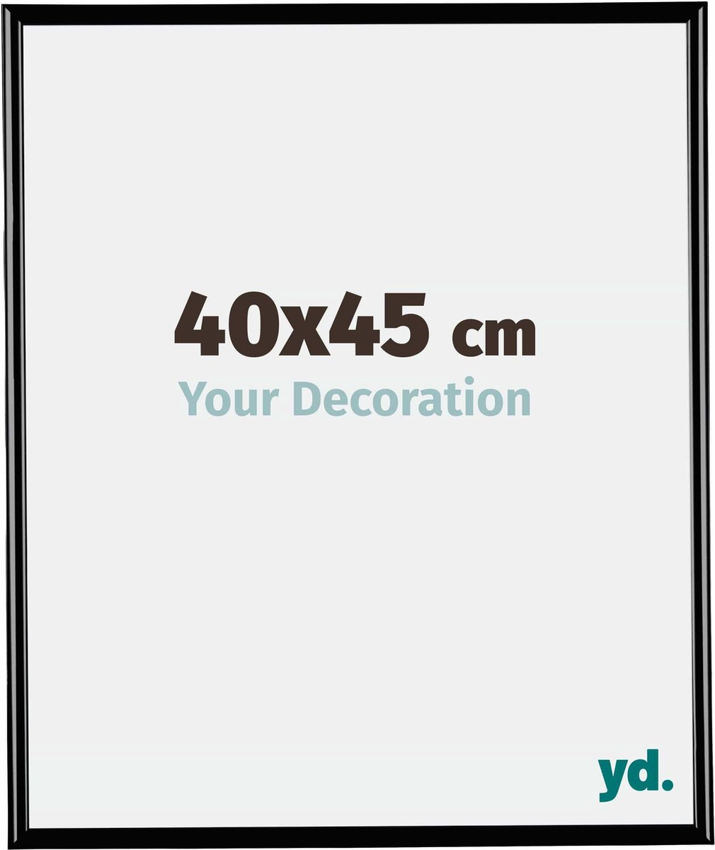 yd. Your Decoration - Fotolijst 40x45 cm - Kunststof - Zwart Hoogglans - Bordeaux