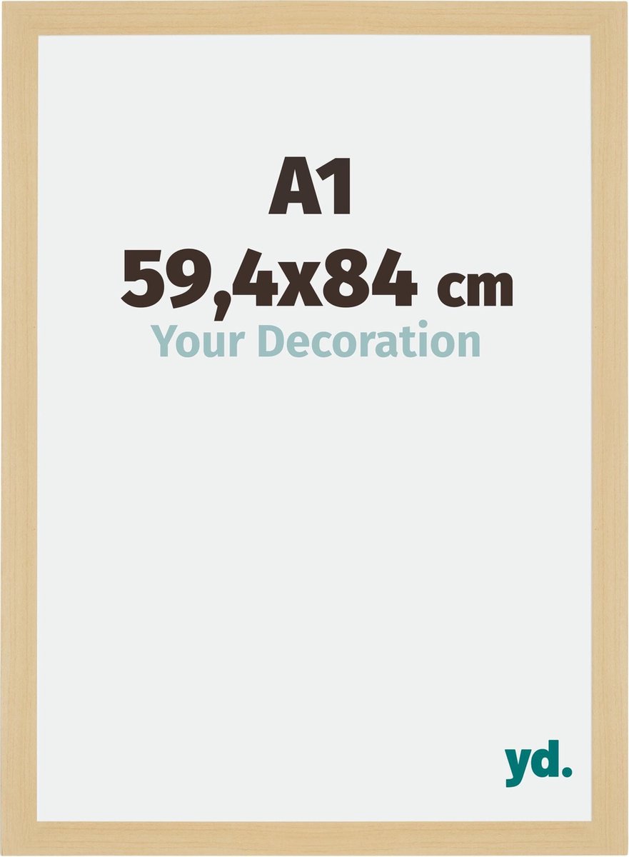 Your Decoration - Fotolijst A1 59,4x84 cm - MDF - Ahorn Decor - Mura