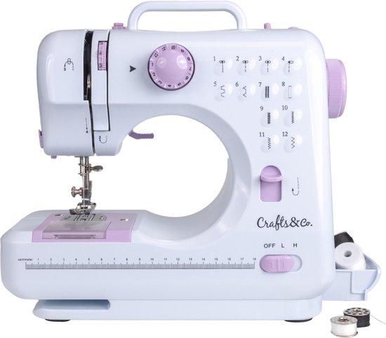 Crafts&Co Kindernaaimachine - Naaimachine voor Kinderen en Beginners - Kleine Mini Sewing Machine
