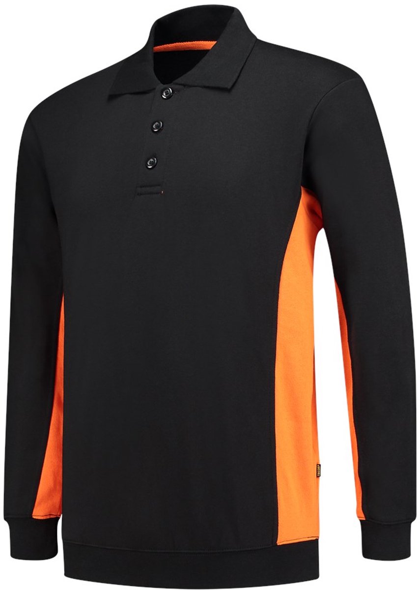 Tricorp 302003 Polosweater Bicolor - Zwart/Oranje - XL