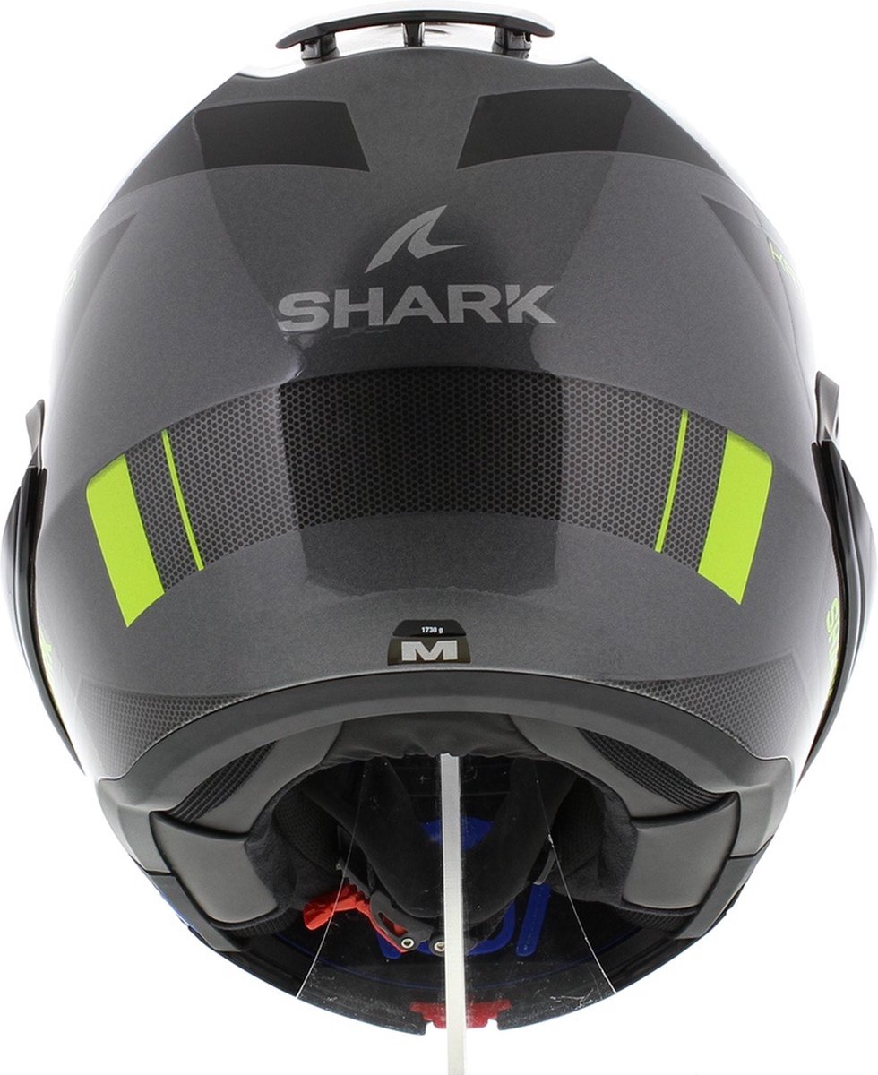 Shark Evo ES Kryd Antraciet Zwart Geel AKY Systeemhelm - Maat XS - Helm – foto 4