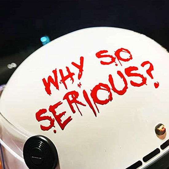 Why So Serious Sticker voor auto, laptop en wanddecoratie