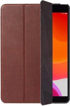 DECODED Slim Cover - Hoogwaardig Full-Grain Leren Book Case, Multi-Stand Hoes geschikt voor iPad (8th gen) / (7th gen) - Kaneelbruin