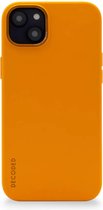 DECODED Siliconen Back Cover - iPhone 14 Plus - Anti-Bacterieel Hoesje - Magnetische Technologie van Apple - Geel, Oranje