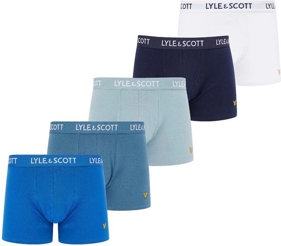 Lyle & Scott - Sous-vêtements de 5 boxers pour hommes Miller - Multi - Taille S