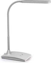MAUL bureaulamp LED Pearly op voet, color vario, dimbaar, zilver