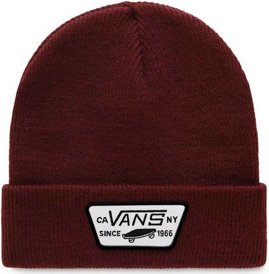 Vans Beanie - Winter '23 Collection - Port Royale - Dark Red - Milford - Muts Heren - Muts Dames - Mutsen