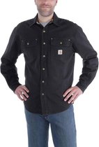 Carhartt Weathered Canvas Shirt Jacket Zwart Heren