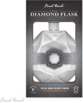 Final Touch - Silver Diamond Flat Finch / Hip Flask - 175ml - Couleur argent