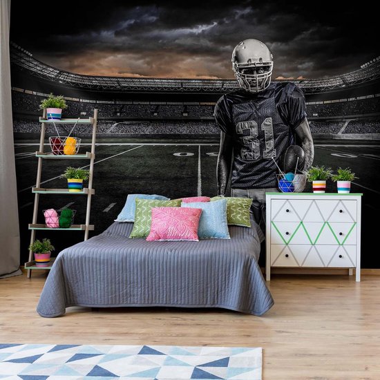 Papier peint Stade de football américain | XXL - 312 cm x 219 cm | Polaire 130g / m2