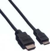 VALUE Monitorkabel HDMI High Speed HDMI Male - Mini HDMI Male, 2 m
