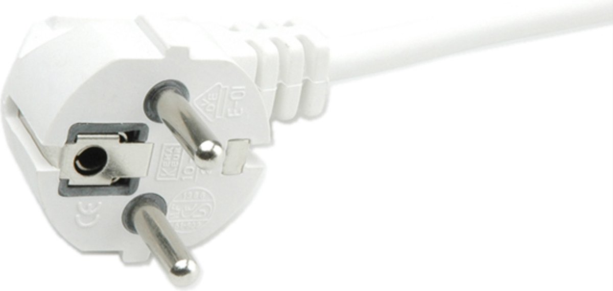 VALUE 3-voudige stekkerdoos zonder schakelaar, wit, 3 m