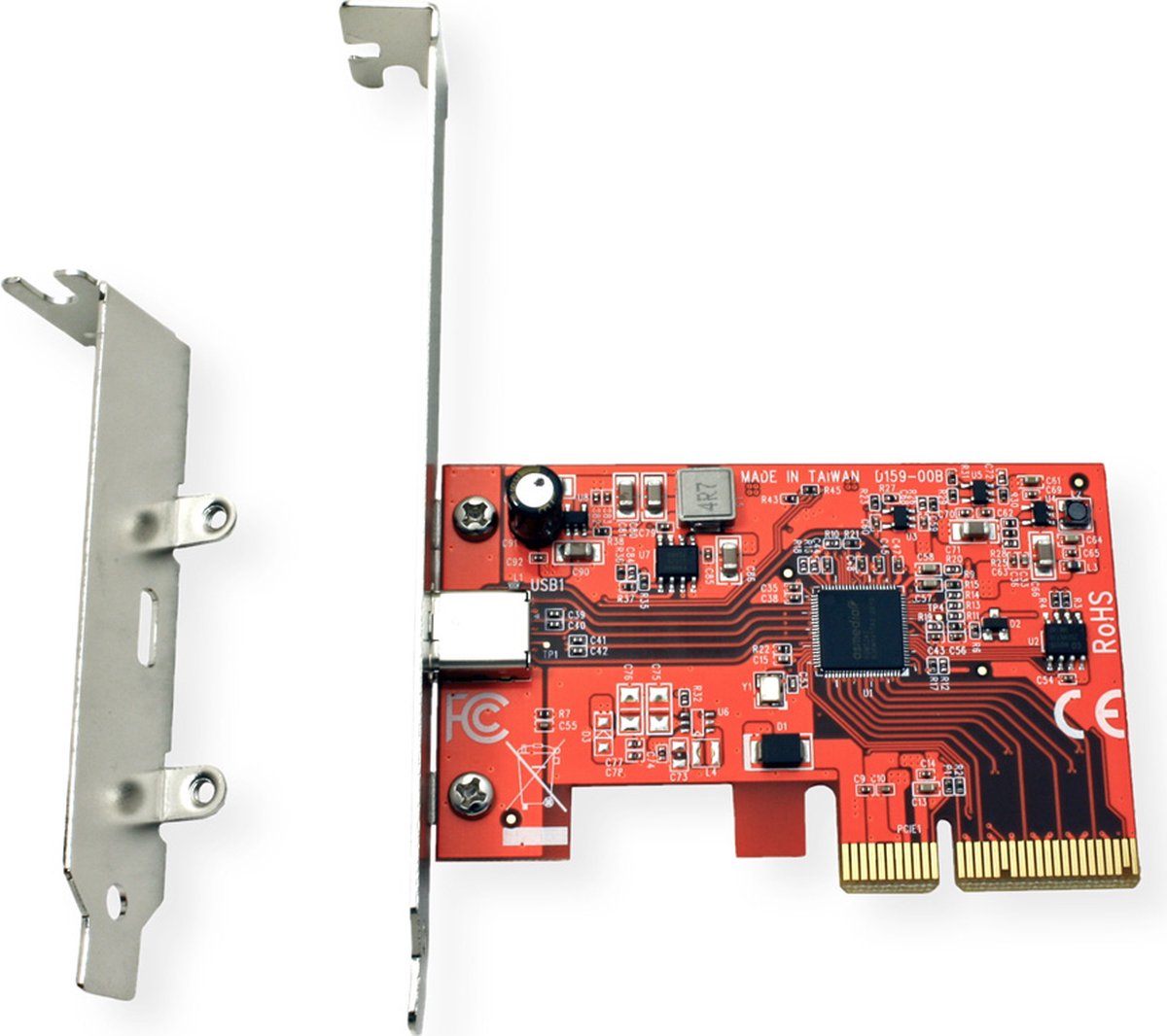 ROLINE PCI Express Kaart, USB 3.2 Gen 2x2, 1 Poort Type C