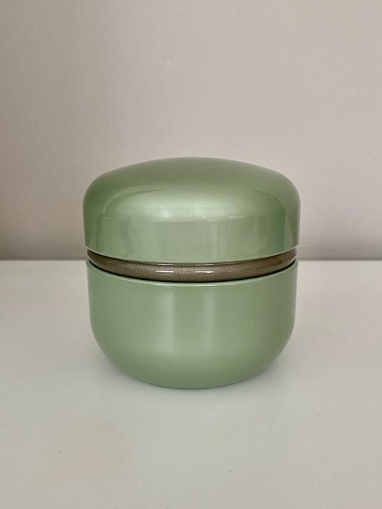 Olive urn - groen - 0,25L - hoogwaardig aluminium - moderne urn - kleine urn - mini urn - as urn - huisdieren urn - urn hond - urn kat - menselijk as - familie urn - urn voor as volwassen - urne - urne hond - urnen - urne volwassenen - urne kat