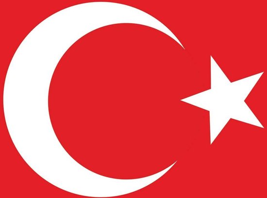 Papier peint Drapeau Turquie | PANORAMIQUE - 250cm x 104cm | Polaire 130g / m2