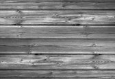 Fotobehang Pattern Grey Wooden | XL - 208cm x 146cm | 130g/m2 Vlies