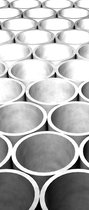 Fotobehang Abstract Modern Grey Pattern | DEUR - 211cm x 90cm | 130g/m2 Vlies