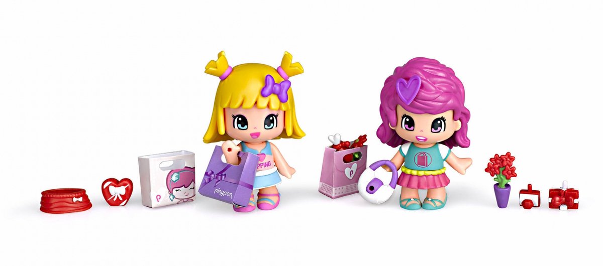 Pinypon Samen winkelen - Speelfigurenset