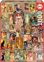 EDUCA - puzzel - 1000 stuks - ART NOUVEAU