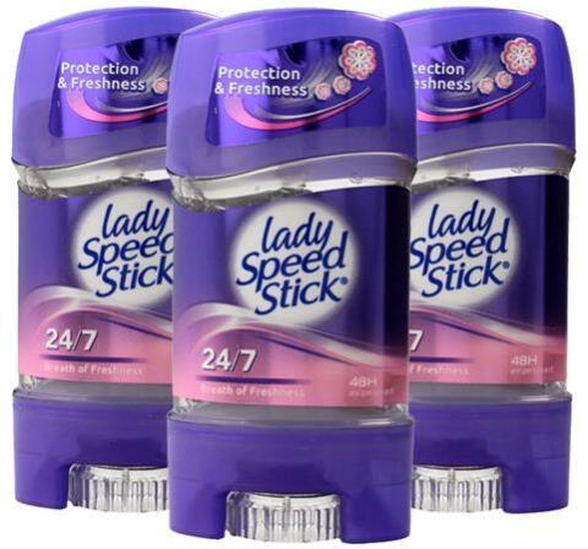 Goedkoopste Lady Speed Stick Breath of Freshness Deodorant Gel Stick - 3 x 65g - Deodorant Vrouw