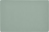 Zeller placemats lederlook - 1x - 45 x 30 cm - mintgroen