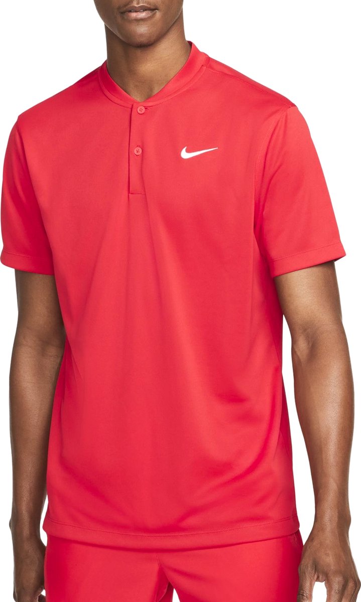 Nike Court Dri-FIT Blade Solid Sportpolo Mannen Rood