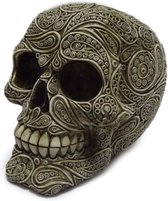 Intricate Damask Skull ornament