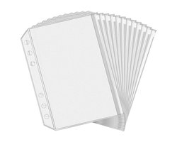 12 Stuks A6 (17,5x10,5cm) Geldmapjes met Sluiting– Doorzichtig