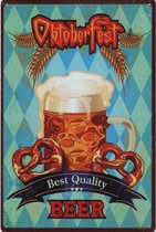 Wandbord Cafe Pub Bier Man Cave - Oktoberfest Best Quality Beer