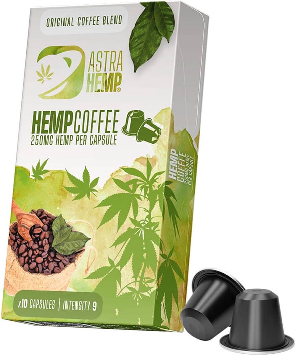 3 x Astra Hemp Koffie Capsules (250mg Hemp)