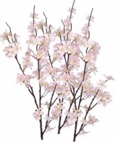 3x Stuks roze appelbloesem kunstbloem/tak met 57 bloemetjes 84 cm - Nepbloemen - Kunstbloemen