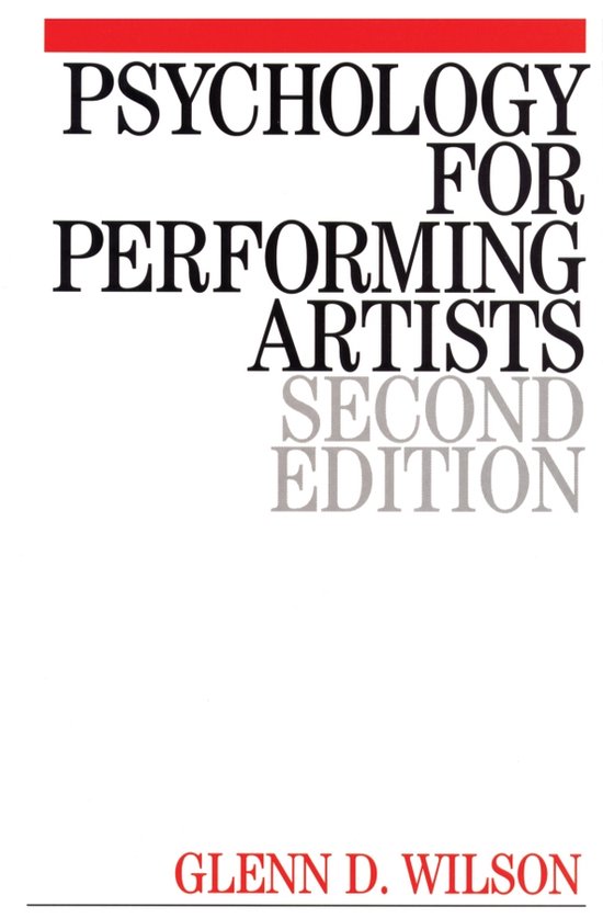 Psychology For Performing Artists - cover