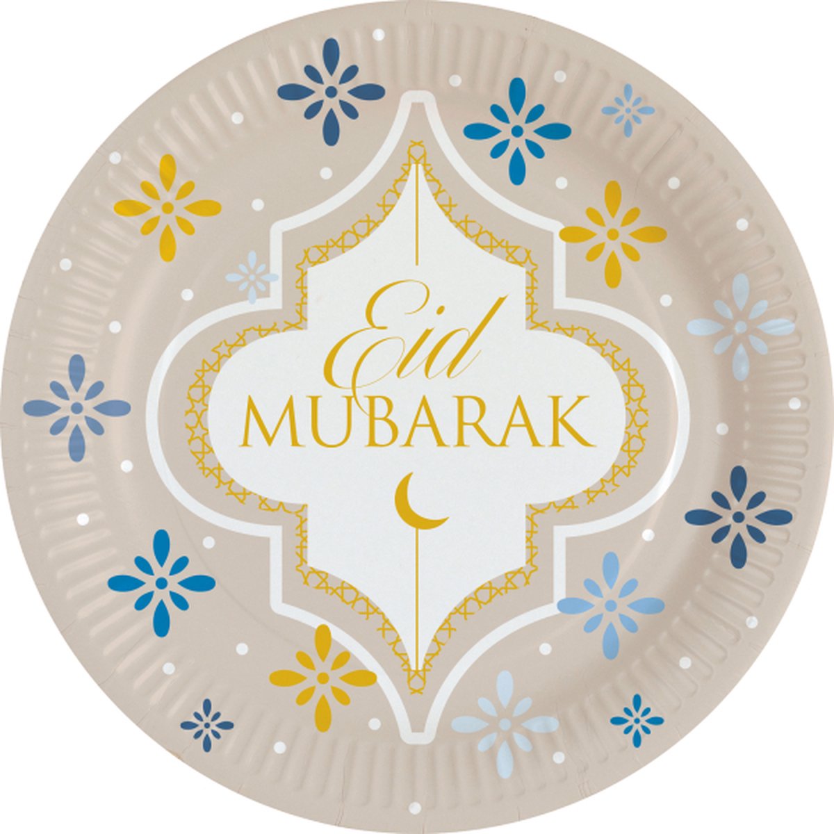 Eid Mubarak borden goud 22 cm 8 st.