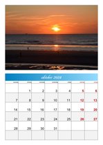De Haan aan zee - De Haan souvenirs - Maandkalender 2024 - fotokalender 2024 - 12 maanden kalender - Rijk geïllustreerd - DIN A4 - 21 x 29,7 cm - Niet voorzien van weeknummers - Souvenirs from the sea