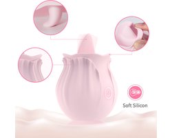 Likkende Tong Vibrator Licking Roze Clitoris sex toys voor Vrouwen
