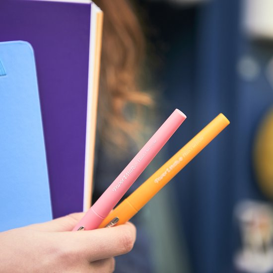 Paper Mate Flair-viltstiften | Medium punt (0,7 mm) | diverse Retrokleuren | 6 stuks